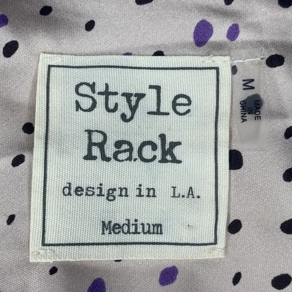 Style Rack Satin Top Sleeveless Adjustable Straps Size M - Picture 7 of 9